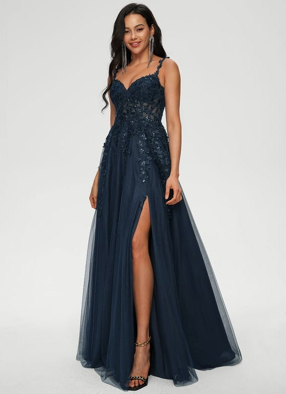 Robe De Bal Tulle Azur - gallery 1