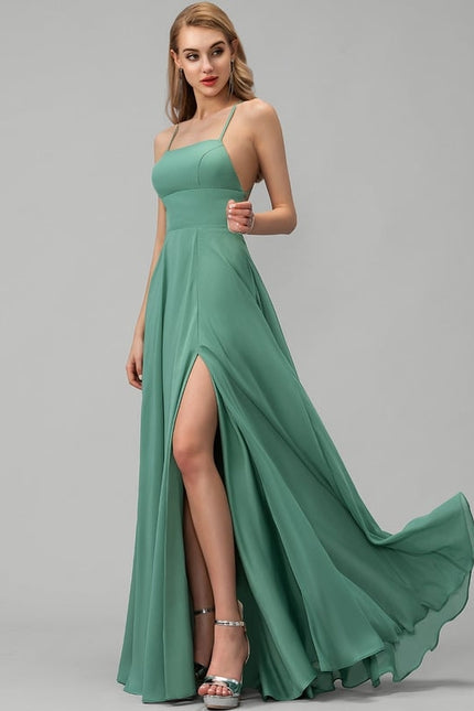 Robe De Bal Fluide Verte