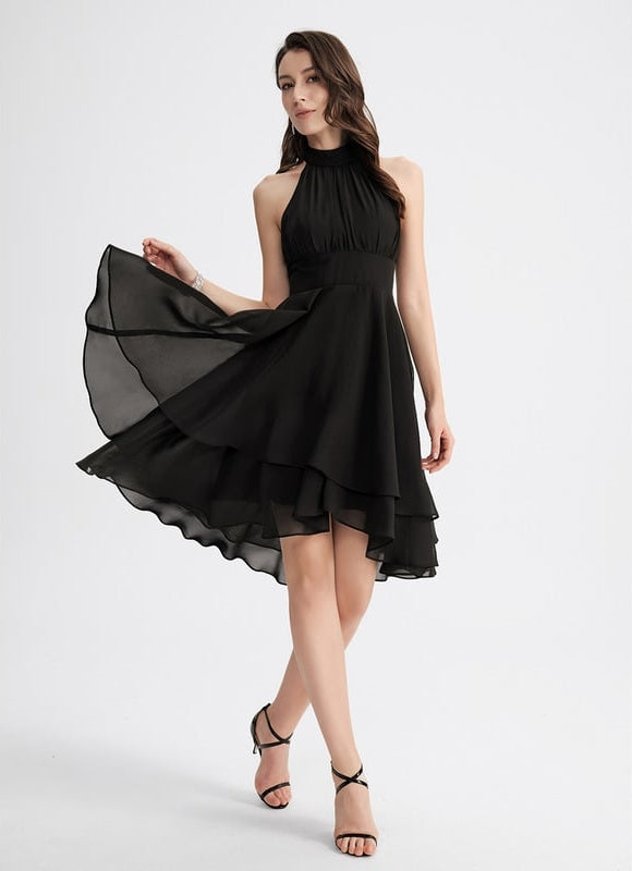 Robe De Bal Noir Flottante - gallery 4