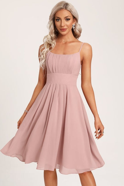 Robe De Bal Mousseline Rose Pâle