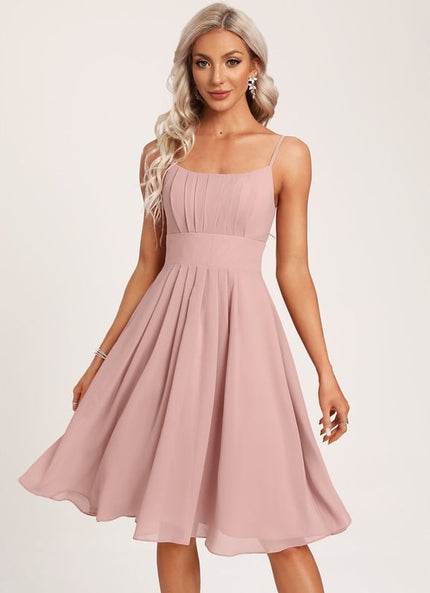 Robe De Bal Mousseline Rose Pâle