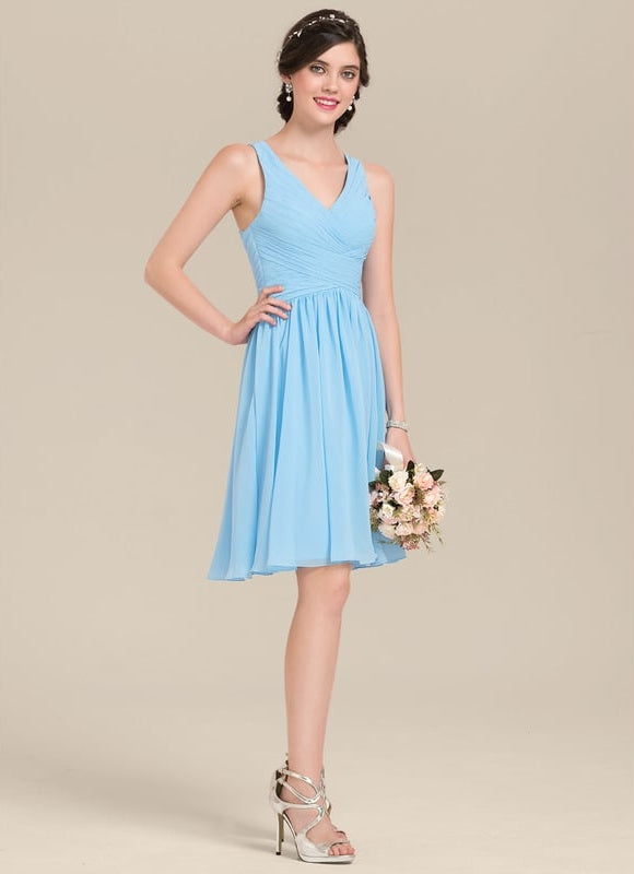 Robe De Bal Mousseline Bordeaux - gallery 2