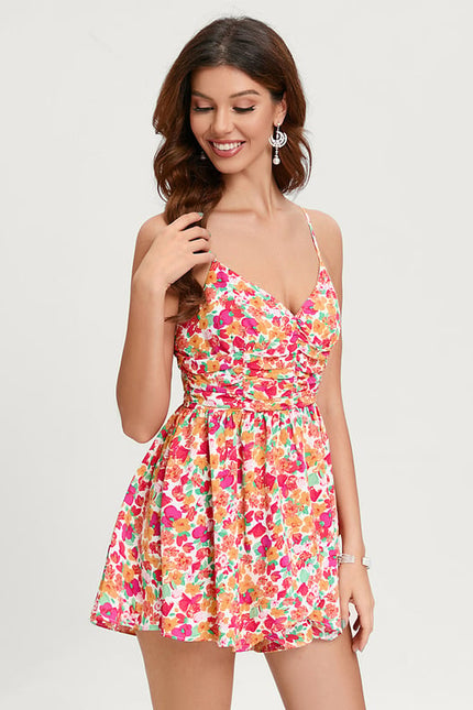 Robe De Bal Estivale Fleuri - gallery 2