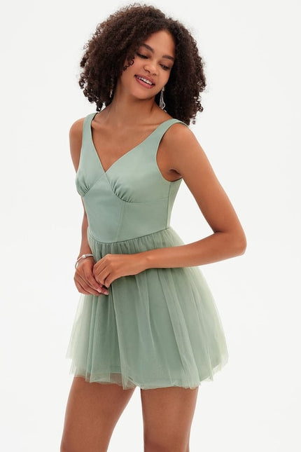 Robe De Bal Émeraude Aérienne - gallery 2