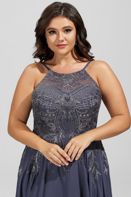 Robe De Bal Fluide Ornée - gallery 3