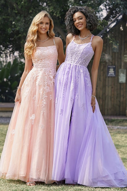 Robe De Bal Lavande Élégante - gallery 9