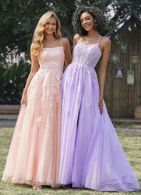 Robe De Bal Lavande Élégante - gallery 9
