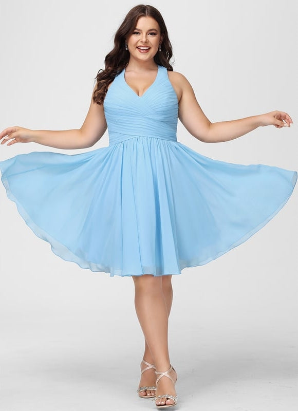 Robe De Bal Mousseline Bordeaux - gallery 4