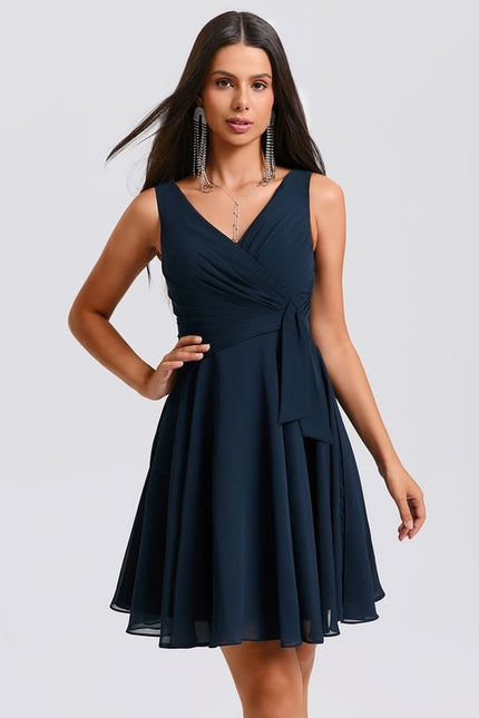 Robe De Bal Col V Fluide - gallery 3