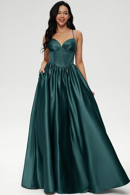 Robe De Bal Bal Satinée Profonde