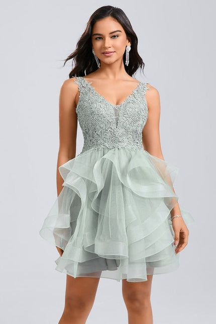 Robe De Bal Verte Volumineuse - gallery 6