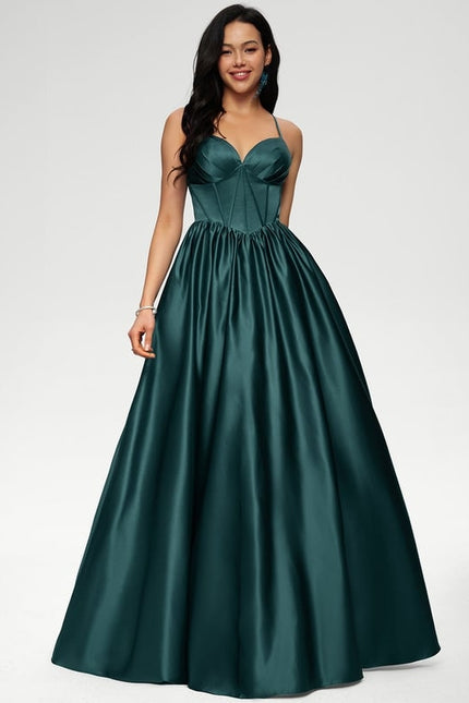 Robe De Bal Bal Satinée Profonde - gallery 2