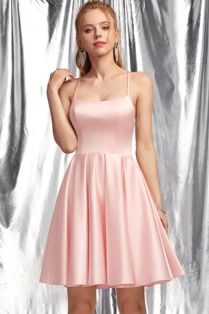 Robe De Bal Satinée À Bretelles - gallery 4