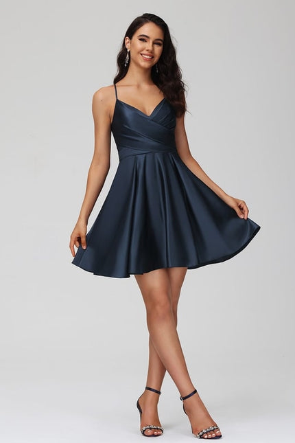 Robe De Bal Satinée Décontractée - gallery 6