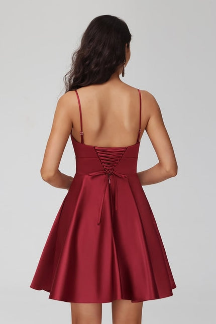 Robe De Bal Satinée Décontractée - gallery 5