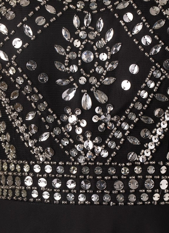 Robe De Bal Chiffon Noir - gallery 5