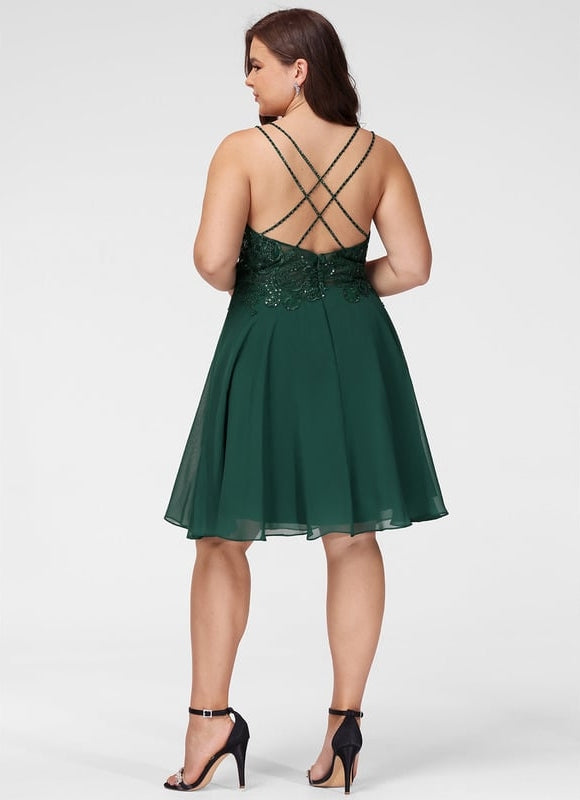 Robe De Bal Sérénité Émeraude Étoilée - gallery 7