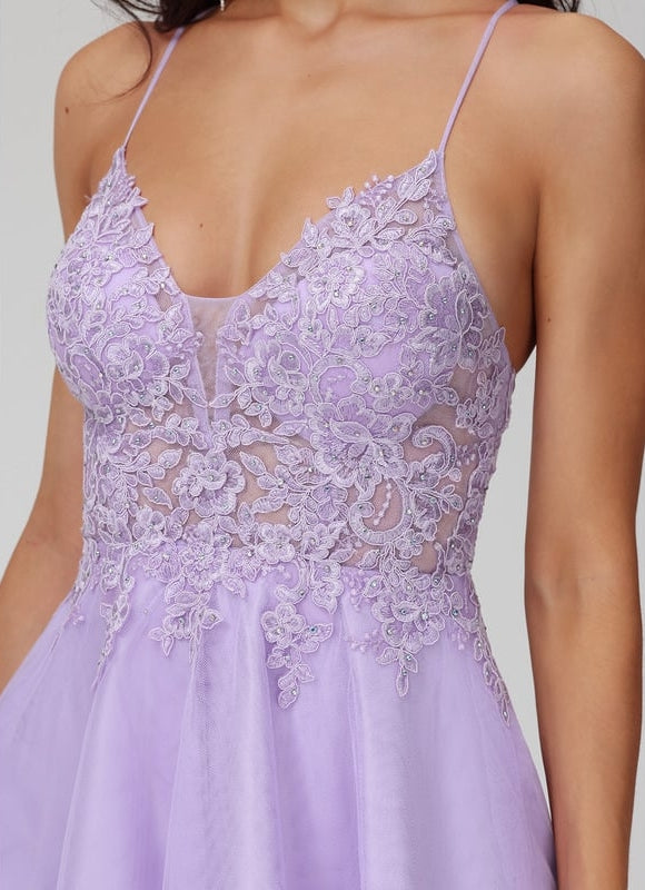 Robe De Bal Lilas Éthérée - gallery 4