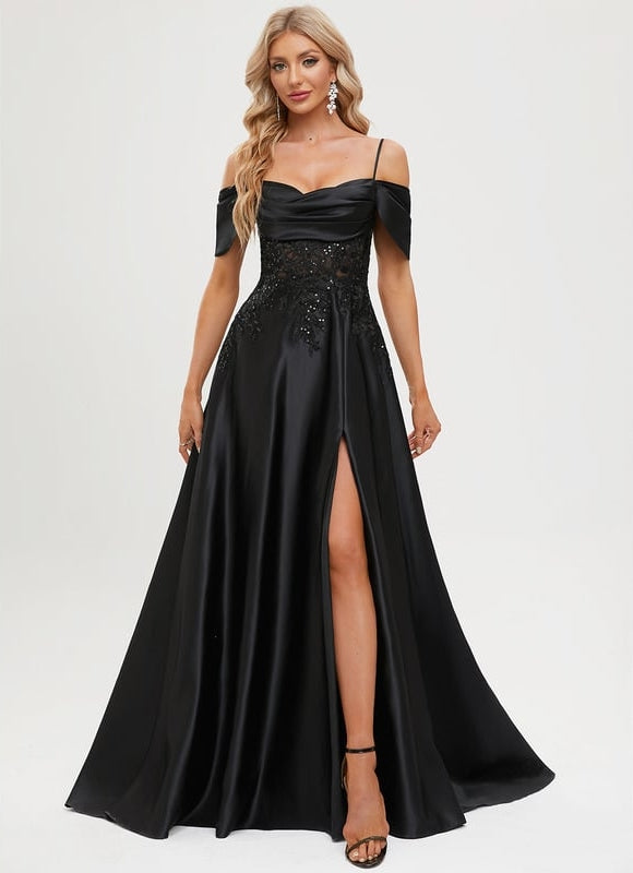 Robe De Bal Éblouissante Satinée - gallery 5