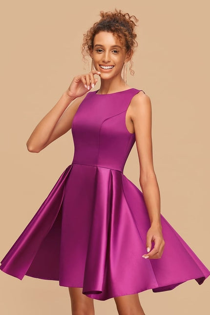 Robe De Bal De Bal En Satin Rose