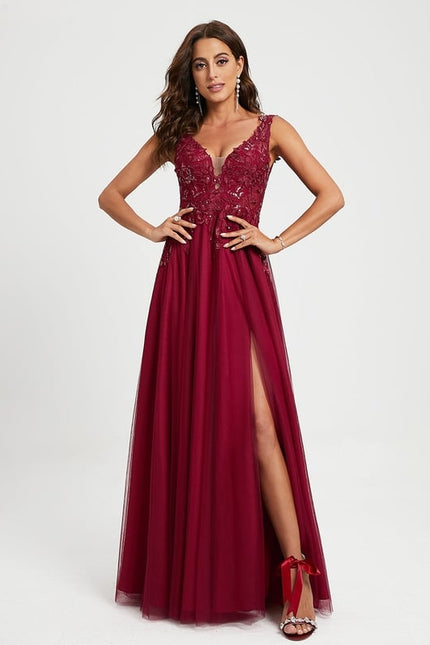 Robe De Bal Éclat Cerise