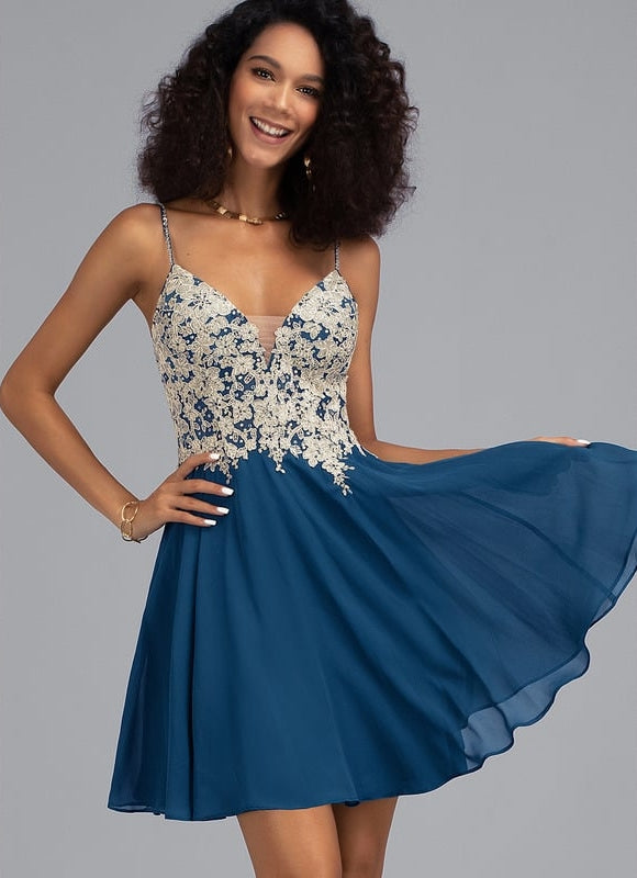 Robe De Bal Bleu Poudré Chic