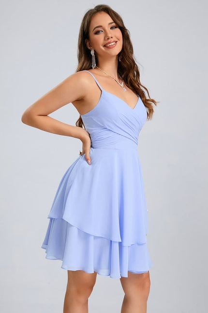 Robe De Bal Col V Marine - gallery 5