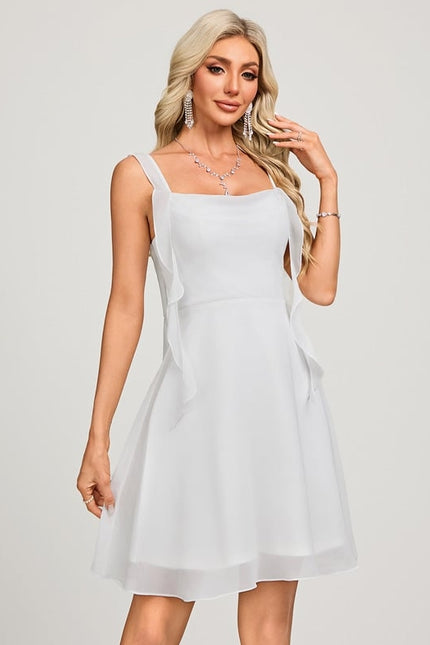 Robe De Bal Flottante Blanche - gallery 4