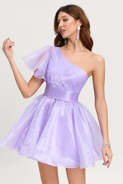 Robe De Bal Asymétrique Légère - gallery 1