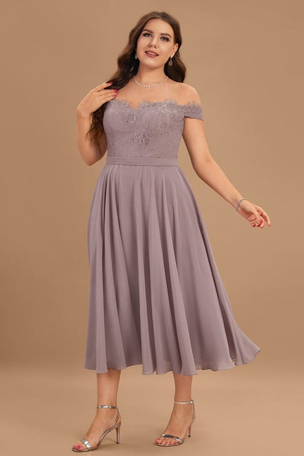 Robe De Bal Lavande Flottante - gallery 8