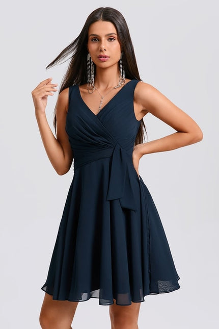 Robe De Bal Col V Fluide - gallery 7