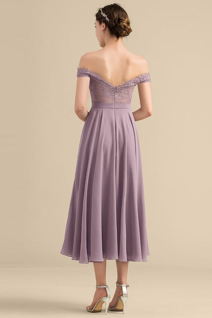 Robe De Bal Lavande Flottante - gallery 3