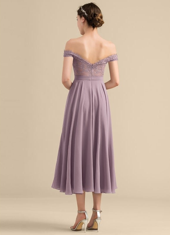 Robe De Bal Lavande Flottante - gallery 3