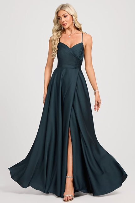 Robe De Bal Élégante Satinée