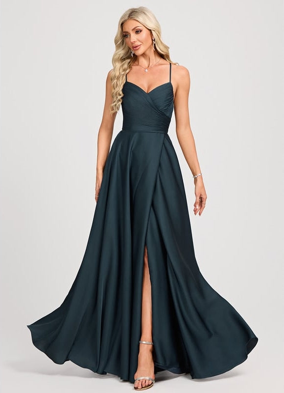 Robe De Bal Élégante Satinée