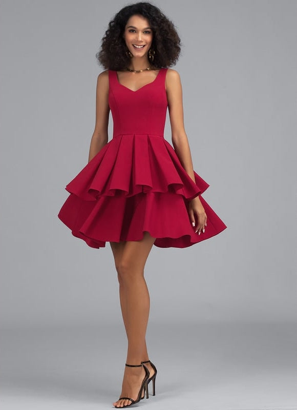Robe De Bal Rouge Vibrant