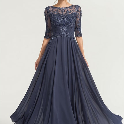 Robe De Bal Longue Marine Chic