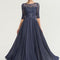 Robe De Bal Longue Marine Chic