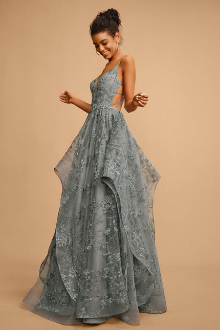 Robe De Bal Sérénité Florale - gallery 2