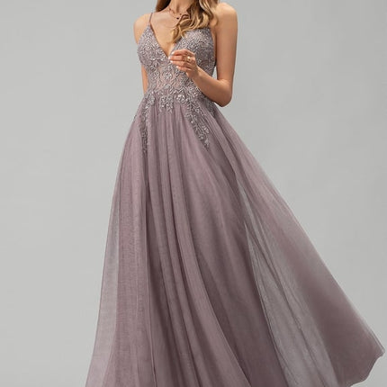 Robe De Bal Vaporeuse Mauve