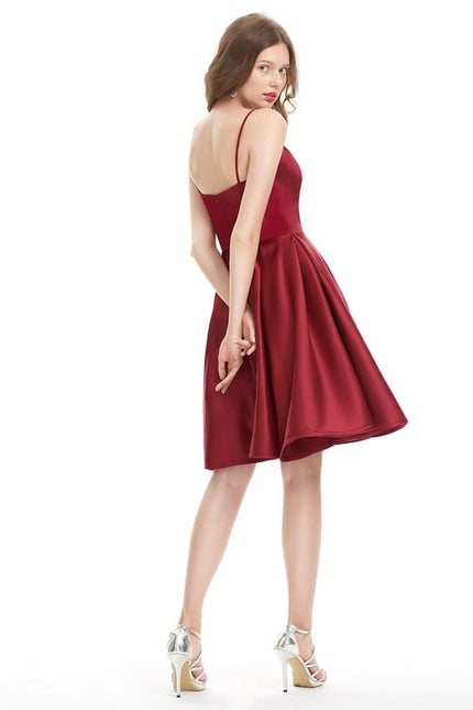 Robe De Bal Cocktail Satinée - gallery 4