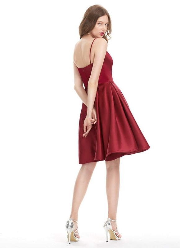 Robe De Bal Cocktail Satinée - gallery 4