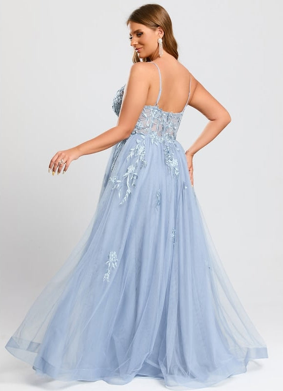 Robe De Bal Vaporeuse Céleste - gallery 9