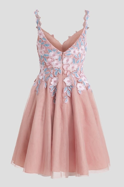Robe De Bal Courte Tulle Brodée - gallery 9