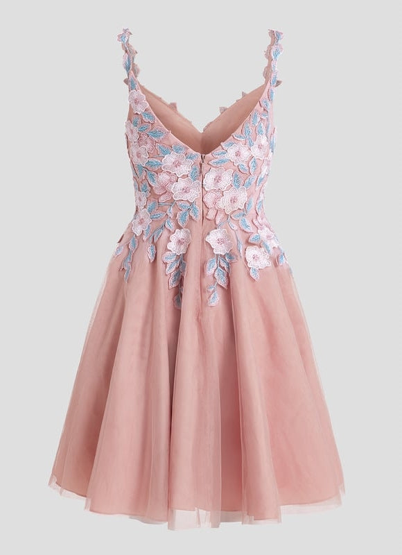 Robe De Bal Courte Tulle Brodée - gallery 9