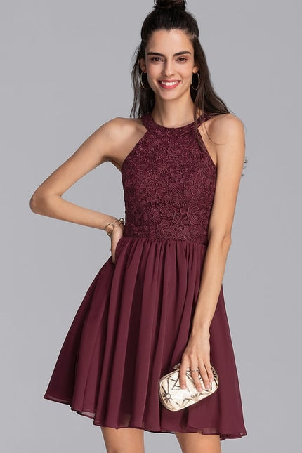 Robe De Bal À Volants Marine - gallery 4