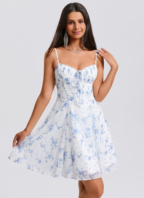 Robe De Bal Florale Légère - gallery 1