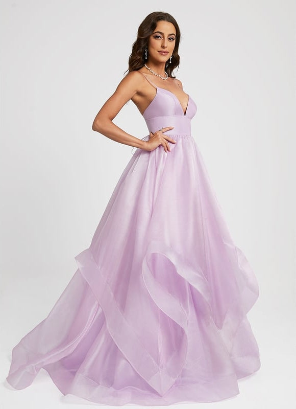 Robe De Bal Lavande Aérienne - gallery 6
