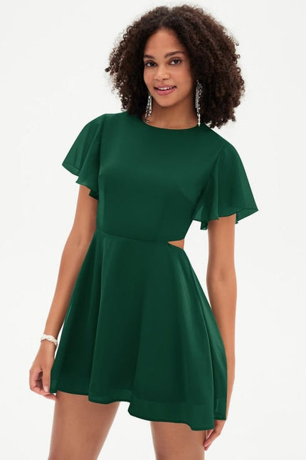 Robe De Bal Verte Fluide - gallery 6
