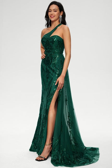Robe De Bal Verte Étincelante - gallery 2